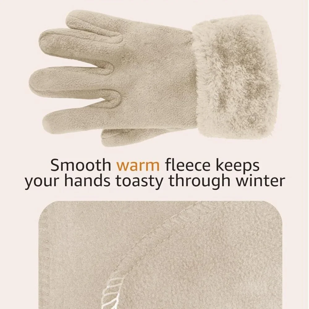 Women's Warm Fleece Winter - Women's Hat and Glove Set + Hats Gloves Scarves for